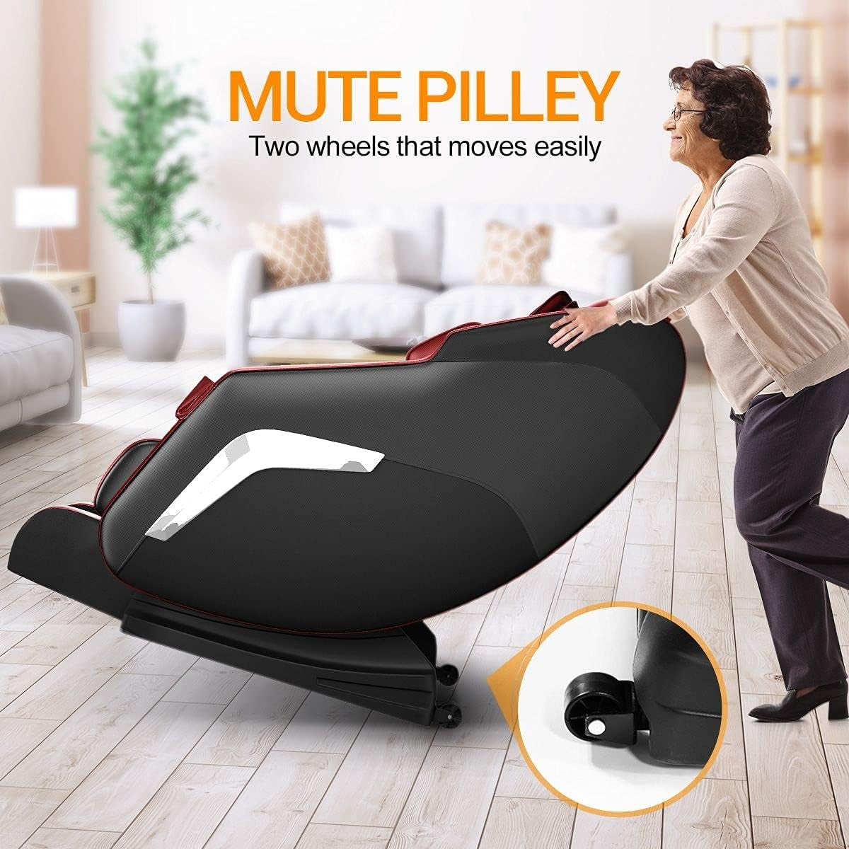 Full Body Massage Chair，Zero Gravity Recliner with Heating Functionand and Remote Control Bluetooth