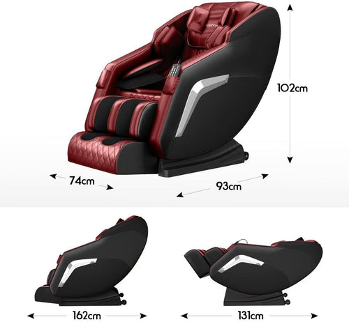 Full Body Massage Chair，Zero Gravity Recliner with Heating Functionand and Remote Control Bluetooth